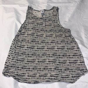 Black and white tank top